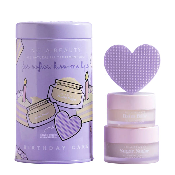 NCLA Beauty Birthday Cake Lip Care Set + Lip Scrubber  at Glorious Beauty