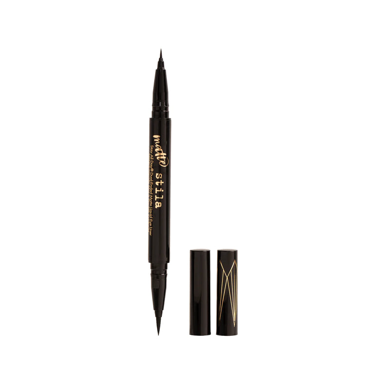 Stila Stay All Day® DUAL-ENDED Liquid Eye Liner - Matte Intense Black  at Glorious Beauty