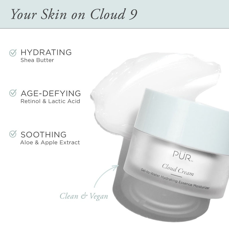 PÜR Cloud Cream Gel-to-Water Hydrating Essence Moisturiser  at Glorious Beauty