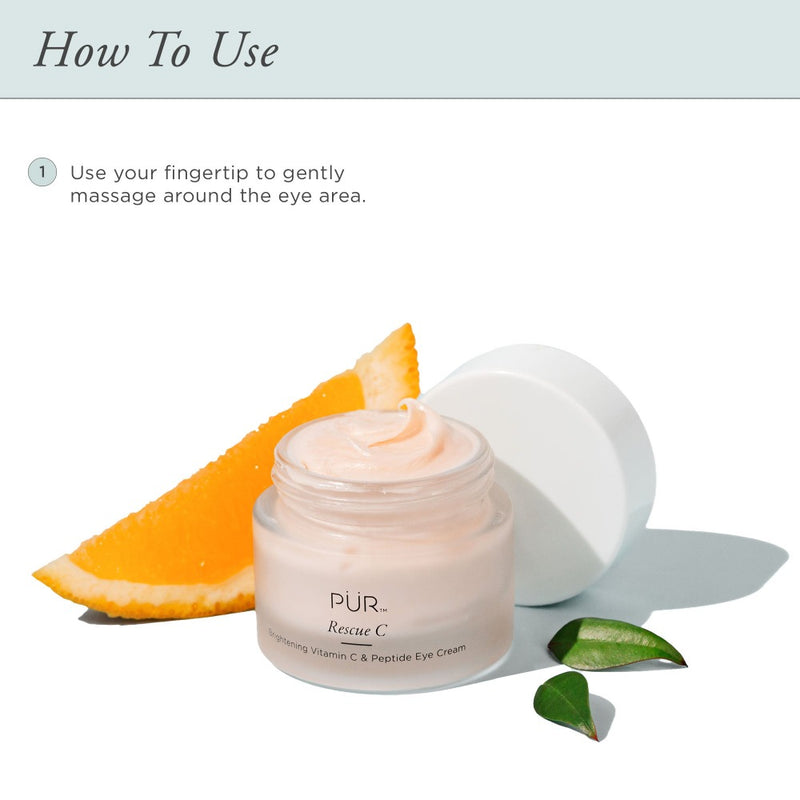 PÜR Rescue C Brightening Vitamin C & Peptide Eye Cream  at Glorious Beauty