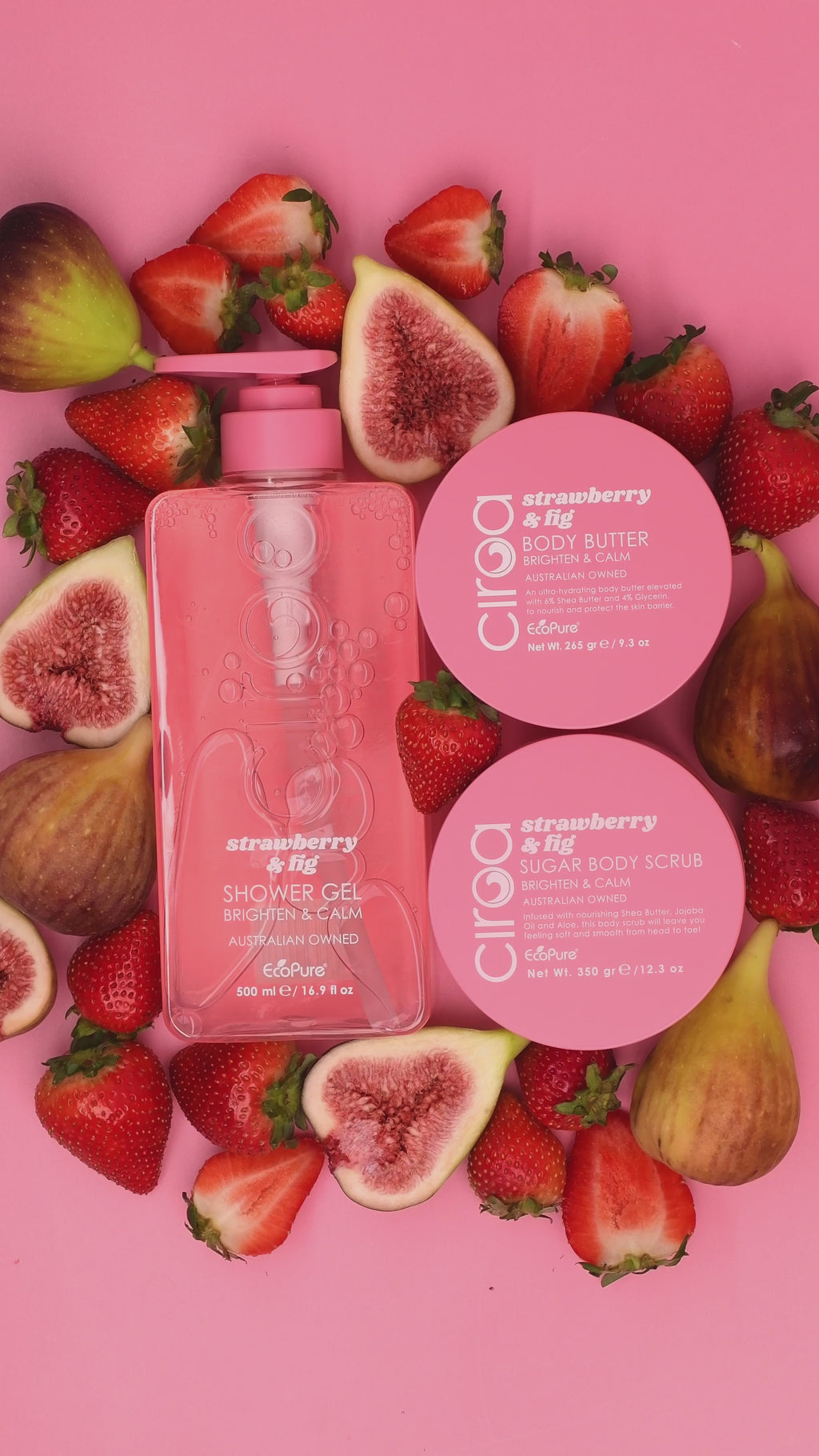 Ciroa Ciroa Strawberry & Fig Shower Gel 500ml at Glorious Beauty