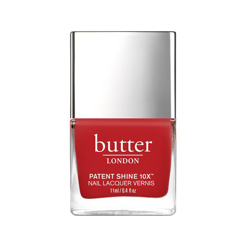 butter LONDON UK Patent Shine 10X Nail Lacquer Come to Bed Red at Glorious Beauty