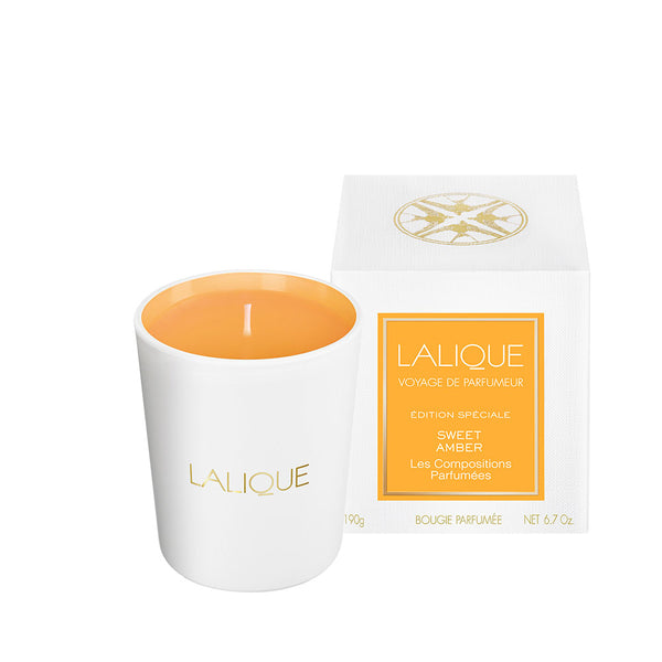 Lalique Lalique Les Compositions Parfumées Sweet Amber Candle  at Glorious Beauty
